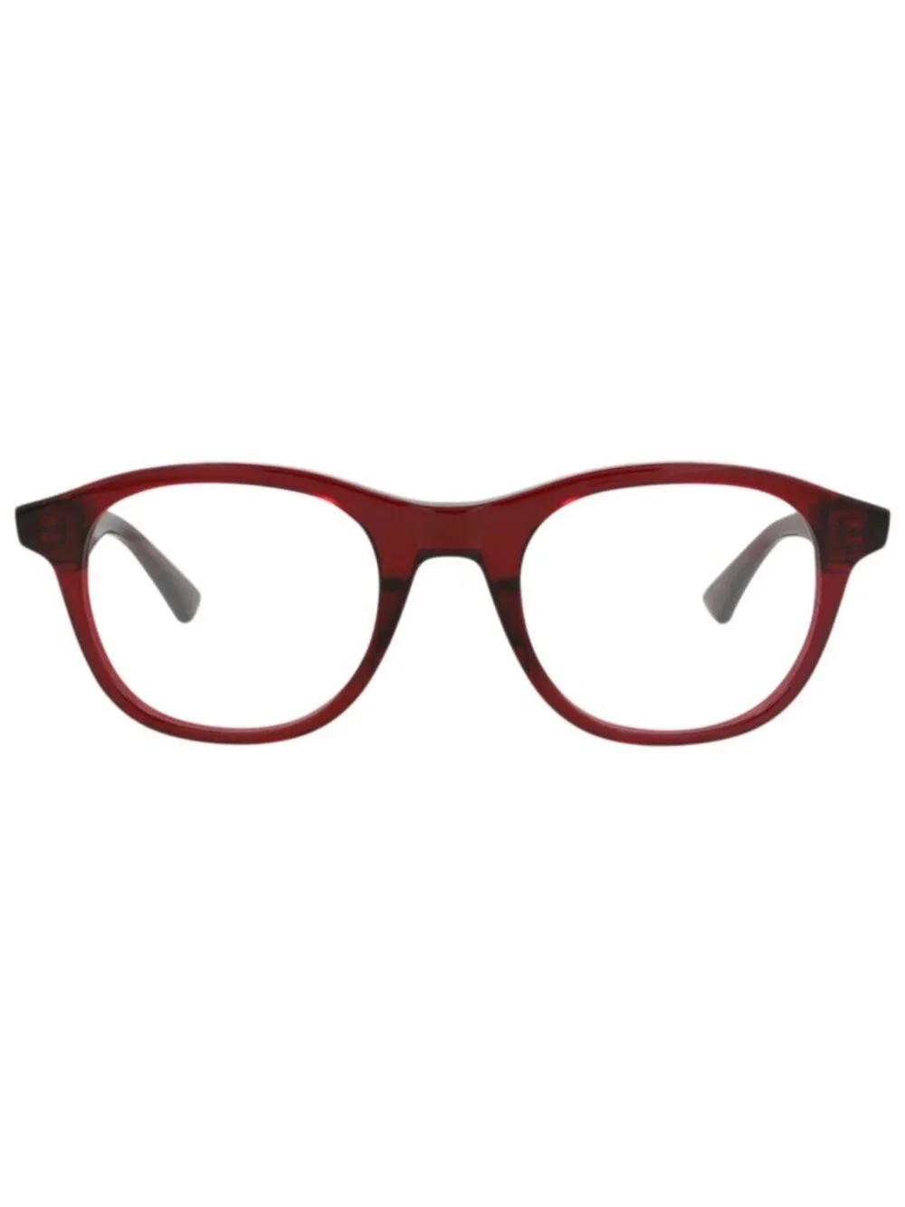 New Bottega Veneta Women's Eyeglasses Round Oval Acetate Frame Unisex Burgundy